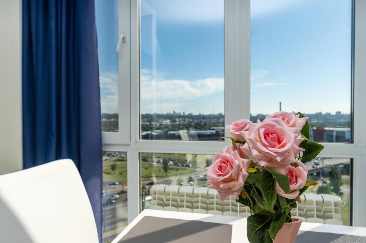 Fashionable Panoramic Apartments Dnieper. Obolon キエフ エクステリア 写真